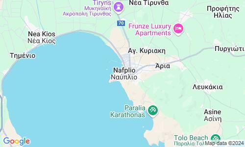 Ausschnitt der Weltkarte zu Nafplion