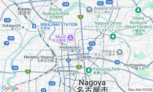 Ausschnitt der Weltkarte zu Nagoya