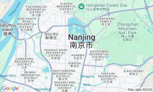 Ausschnit der Weltkarte zu Nanjing