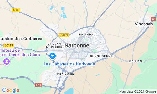 Ausschnitt der Weltkarte zu Narbonne