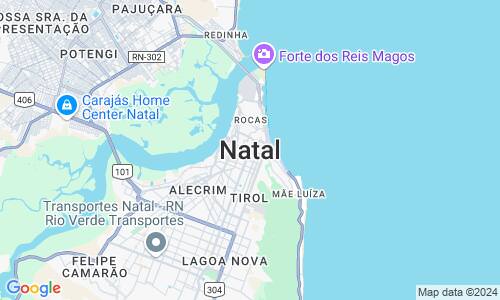 Ausschnitt der Weltkarte zu Natal