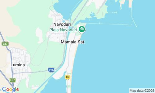 Ausschnitt der Weltkarte zu Navodari Beach