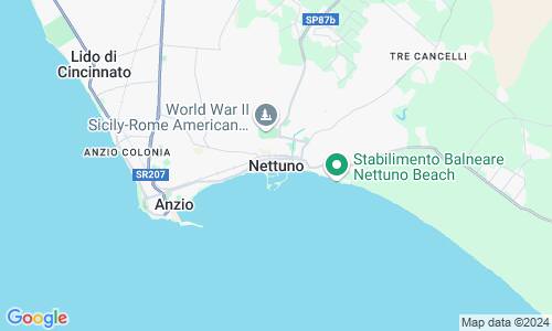 Ausschnitt der Weltkarte zu Nettuno