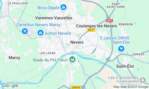 Ausschnitt der Weltkarte zu Nevers