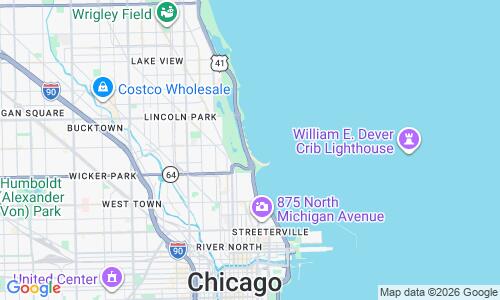 Ausschnitt der Weltkarte zu North Avenue Beach