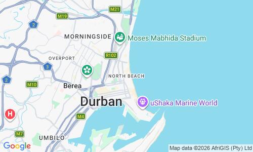 Ausschnitt der Weltkarte zu North Beach