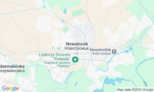 Ausschnitt der Weltkarte zu Nowotroizk