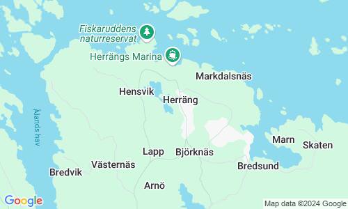 Ausschnitt der Weltkarte zu Nynüshamn