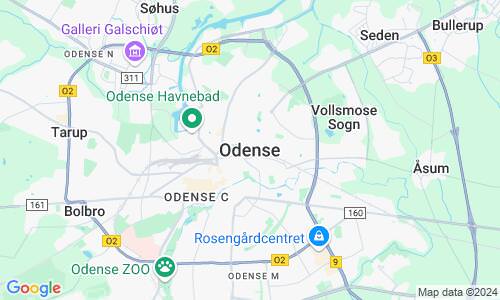 Ausschnitt der Weltkarte zu Odense