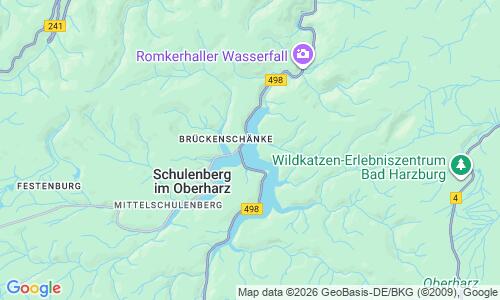 Ausschnitt der Weltkarte zu Okerstausee
