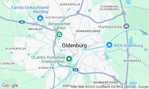 Ausschnitt der Weltkarte zu Oldenburg