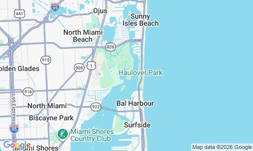 Ausschnitt der Weltkarte zu Oleta River State Park Beach