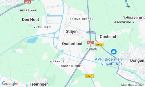Ausschnitt der Weltkarte zu Oosterhout