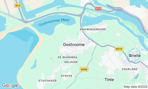 Ausschnitt der Weltkarte zu Oostvoorne Strand