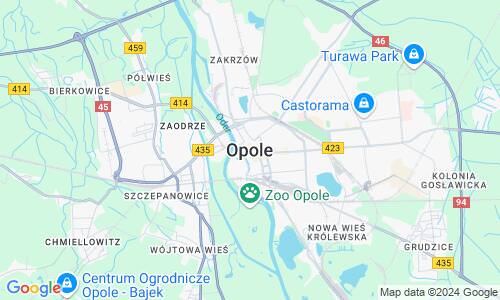 Ausschnitt der Weltkarte zu Oppeln