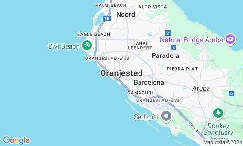 Ausschnitt der Weltkarte zu Oranjestad