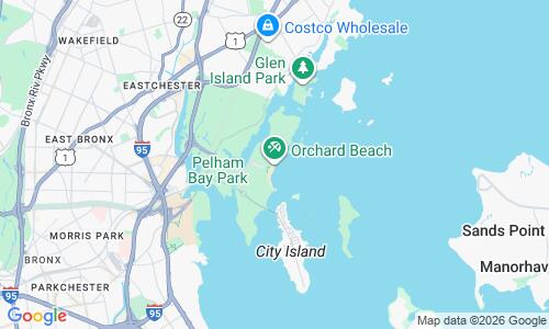 Ausschnitt der Weltkarte zu Orchard Beach