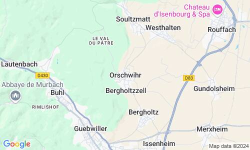 Ausschnitt der Weltkarte zu Orschweier