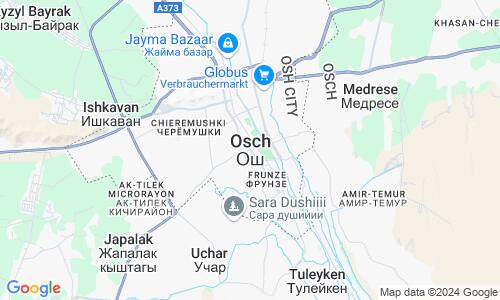 Ausschnitt der Weltkarte zu Osch