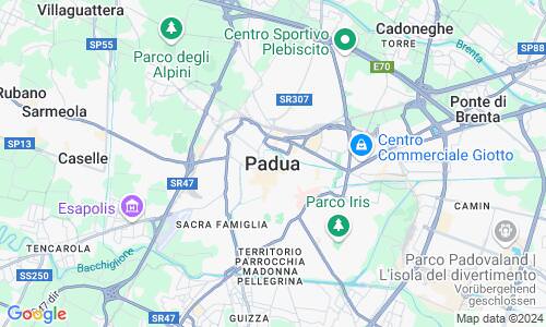 Ausschnit der Weltkarte zu Padua