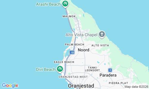 Ausschnitt der Weltkarte zu Palm Beach