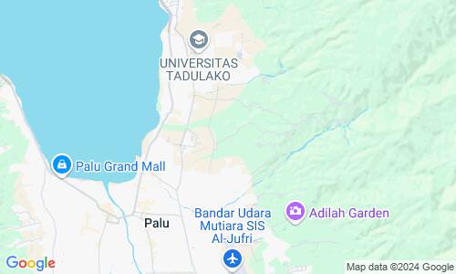 Ausschnitt der Weltkarte zu Palu