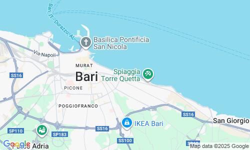 Ausschnitt der Weltkarte zu Pane e Pomodoro