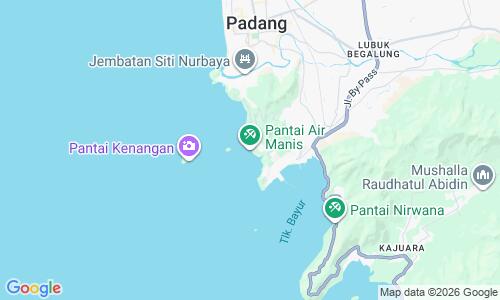 Ausschnitt der Weltkarte zu Pantai Air Manis