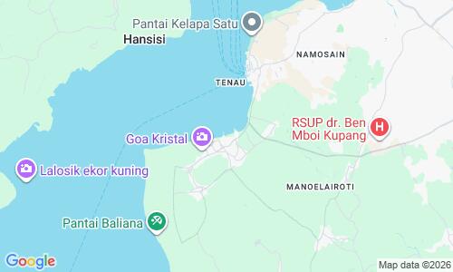 Ausschnitt der Weltkarte zu Pantai Bolok
