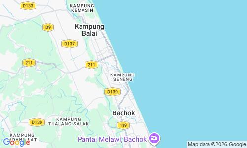 Ausschnitt der Weltkarte zu Pantai Irama