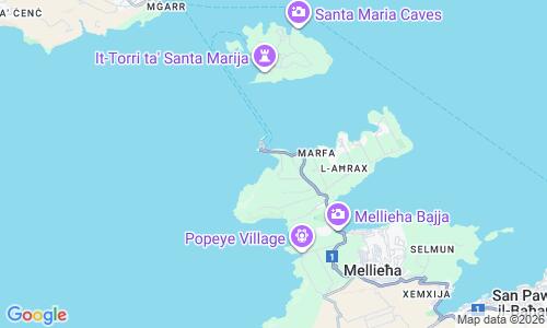 Ausschnitt der Weltkarte zu Paradise Bay