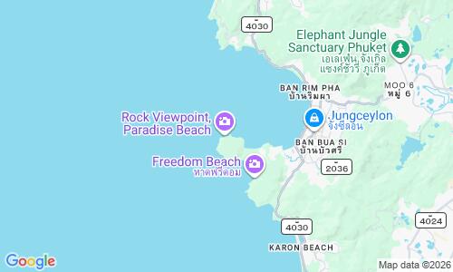 Ausschnitt der Weltkarte zu Paradise Beach