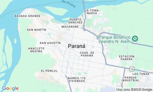 Ausschnitt der Weltkarte zu Paraná
