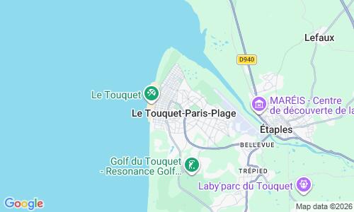 Ausschnitt der Weltkarte zu Paris Plage