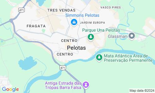 Ausschnitt der Weltkarte zu Pelotas