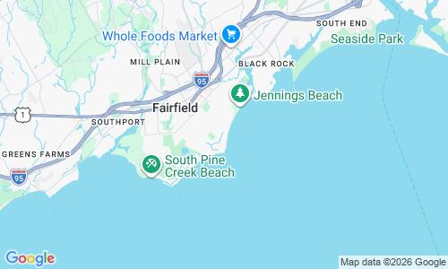 Ausschnitt der Weltkarte zu Penfield Strand Fairfield