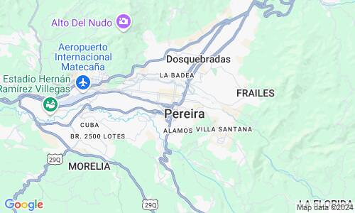 Ausschnitt der Weltkarte zu Pereira