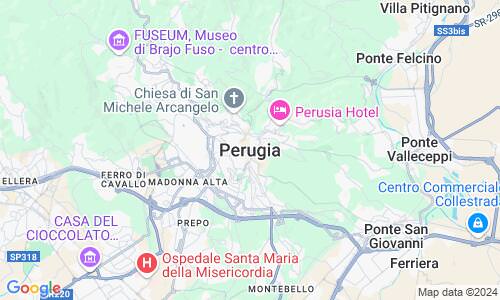 Ausschnitt der Weltkarte zu Perugia