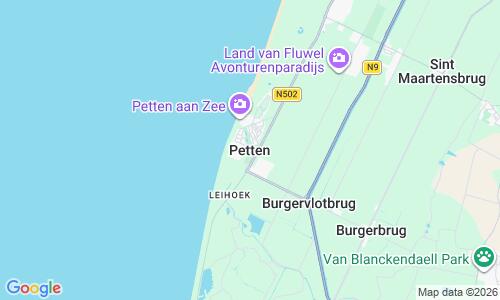 Ausschnitt der Weltkarte zu Petten
