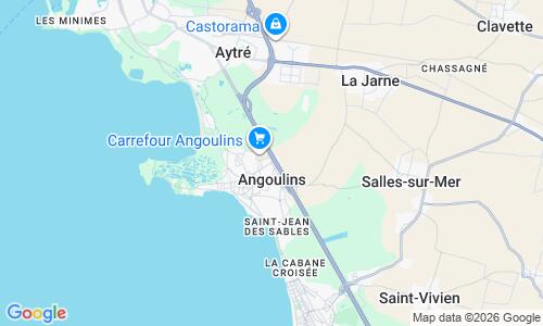 Ausschnitt der Weltkarte zu Plage d'Angoulins-sur-Mer