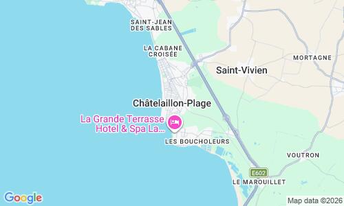 Ausschnitt der Weltkarte zu Plage de Chatelaillon-Plage