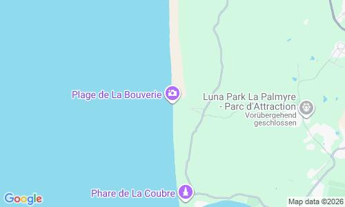 Ausschnitt der Weltkarte zu Plage de La Côte Sauvage, La Tremblade