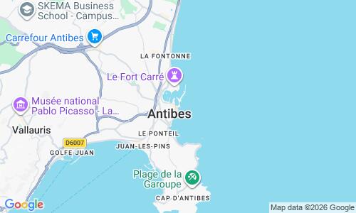 Ausschnitt der Weltkarte zu Plage de la Gravette