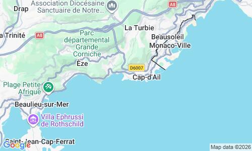 Ausschnitt der Weltkarte zu Plage de la Mala