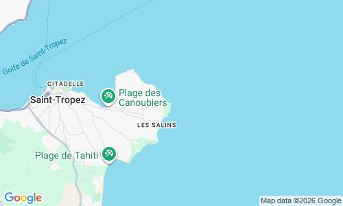 Ausschnitt der Weltkarte zu Plage de la Moutte