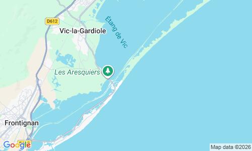 Ausschnitt der Weltkarte zu Plage des Aresquiers