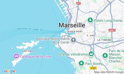 Ausschnitt der Weltkarte zu Plage des Catalans