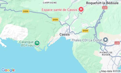 Ausschnitt der Weltkarte zu Plage du Bestouan