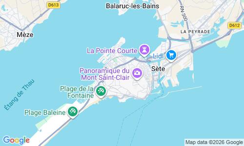 Ausschnitt der Weltkarte zu Plage Mont Saint-Clair
