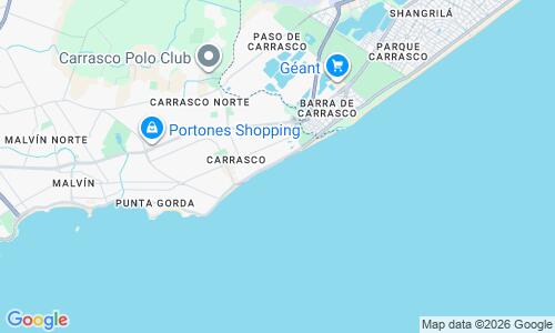 Ausschnitt der Weltkarte zu Playa de Carrasco